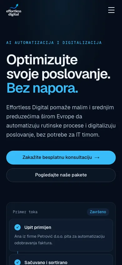 Ista stranica na telefonu